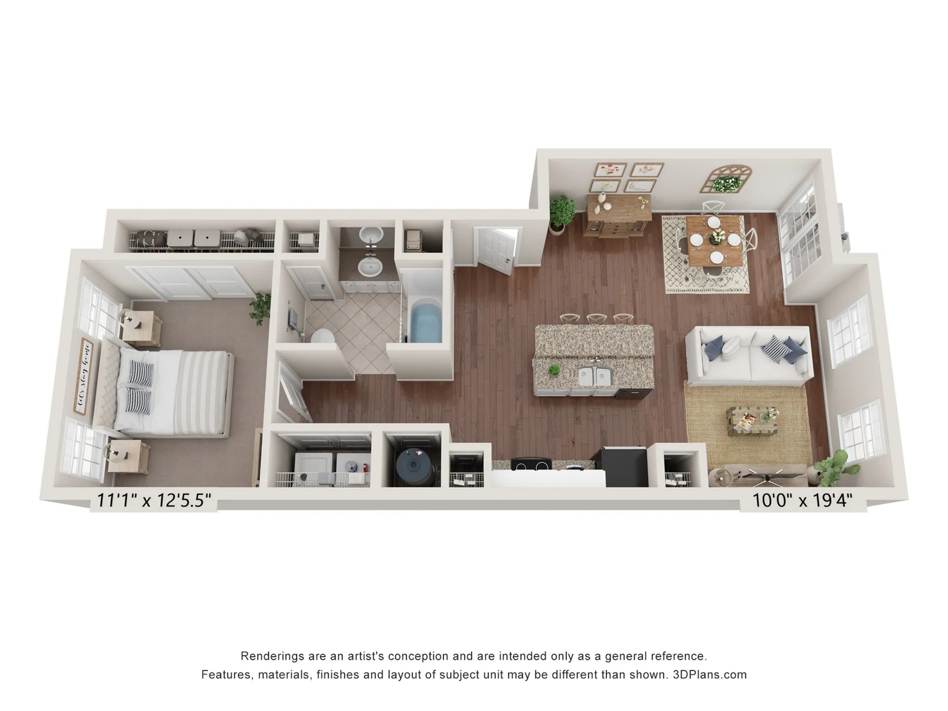 Greystone I Flat | Floor Plan