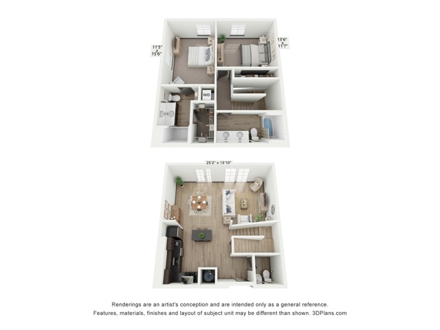 2x2.5 Townhome B -R