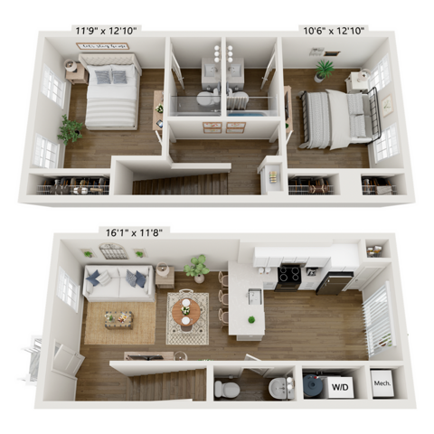 Bentley Townhome Floor Plan