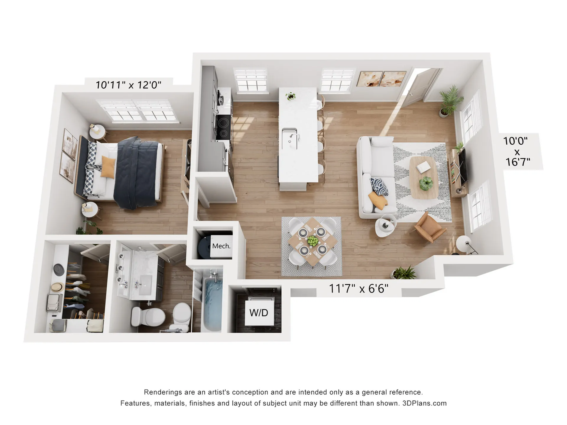 Bentley Flat I Floor Plan
