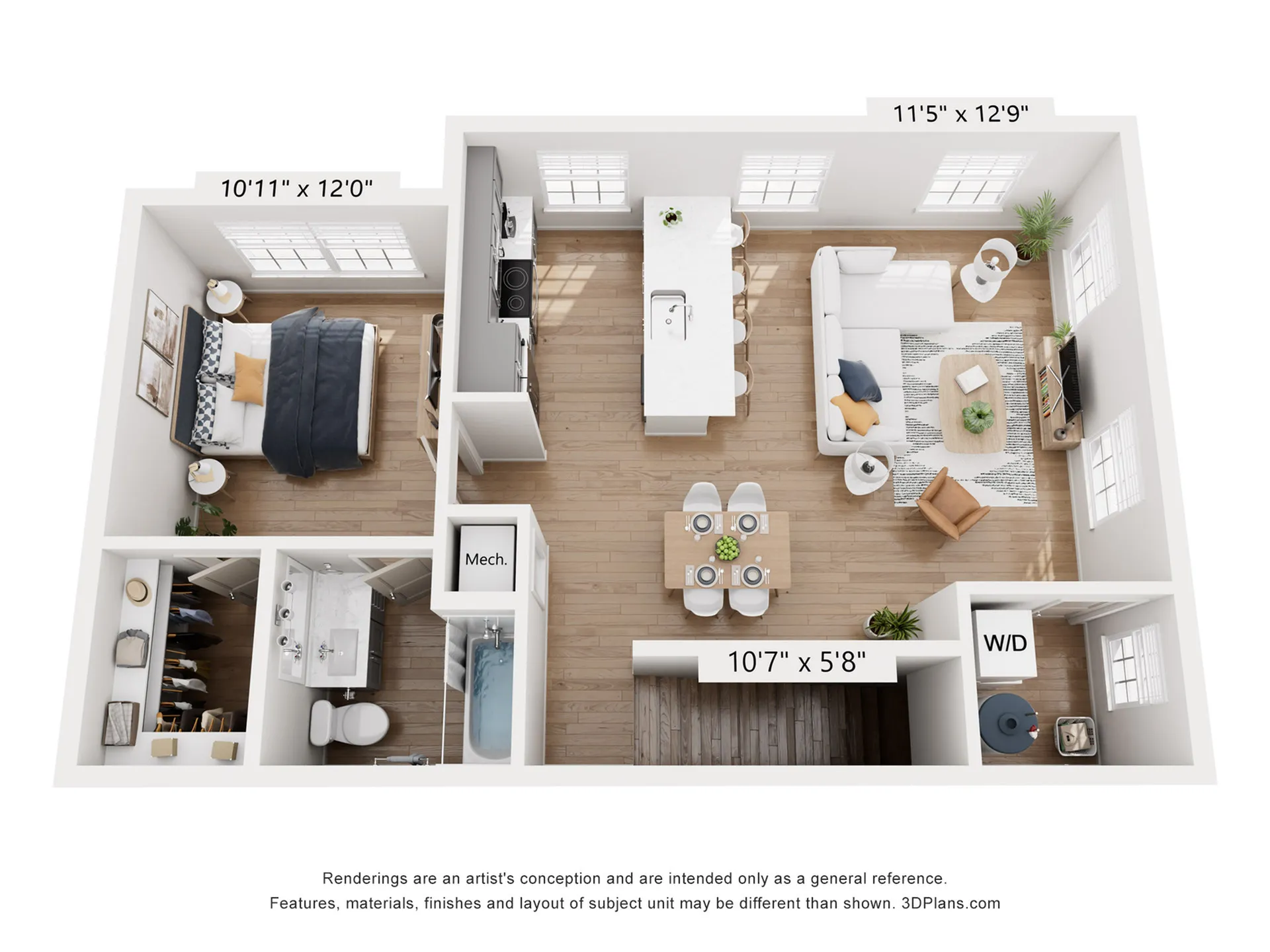 Bentley Flat II Floor Plan
