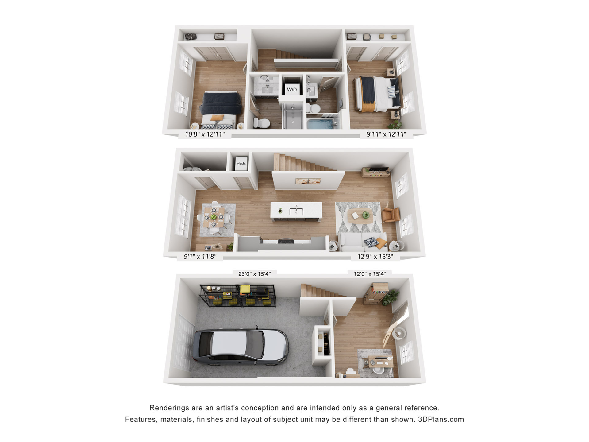Woodbury Townhome Floor Plan