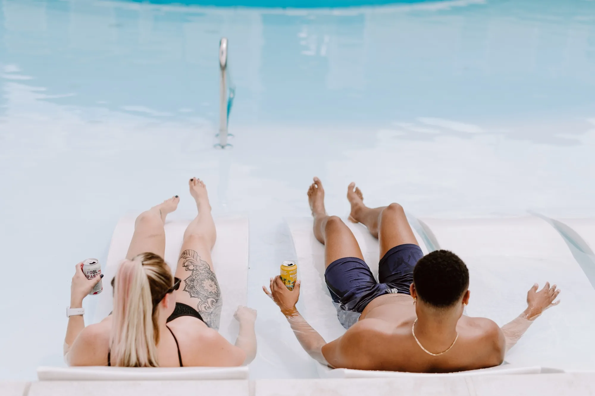 People by the pool