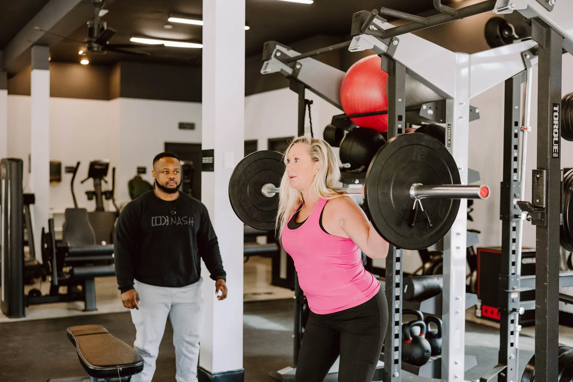 People working out