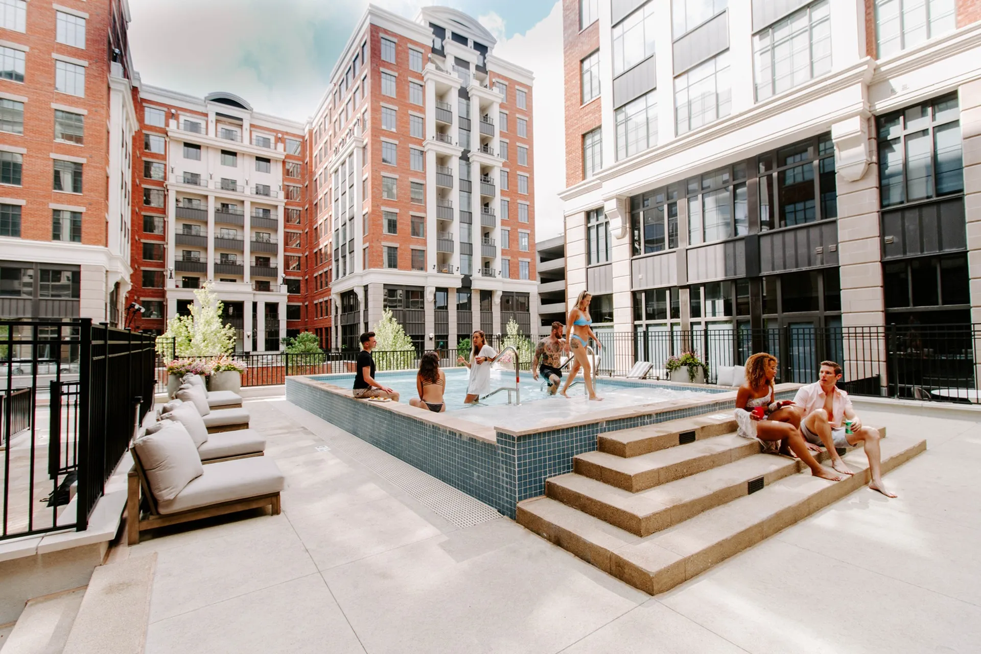 swimming pool at lc riversouth apartments