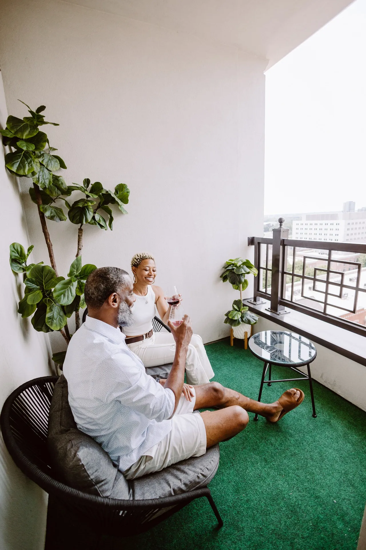 balcony view at lc riversouth apartments