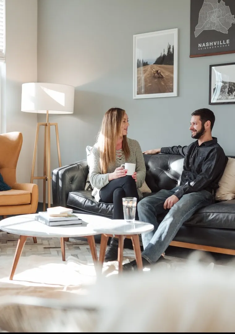 Light Infused  Living Area |  LC Germantown | Apartments in Nashville, TN