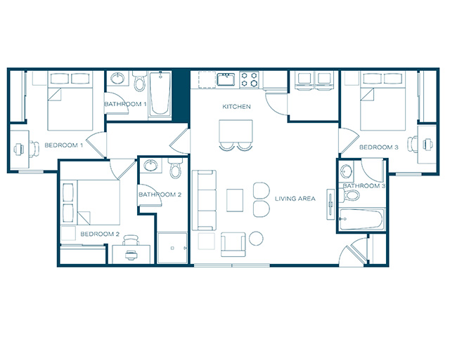 1148 - 3x3 2D Floor plan