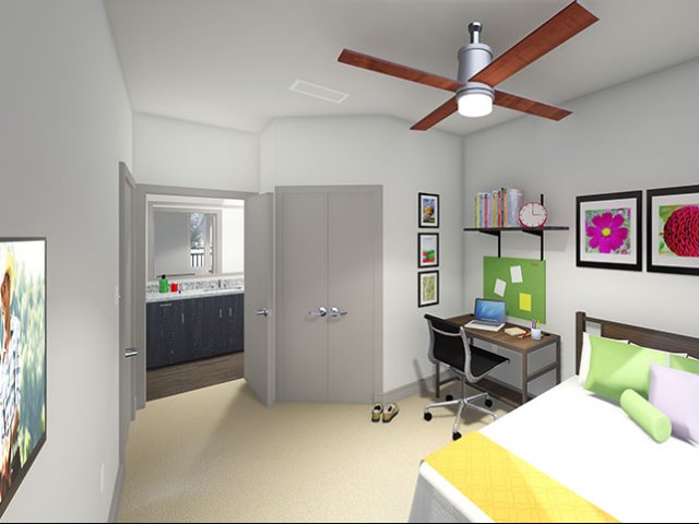 Northside Student-style bedroom