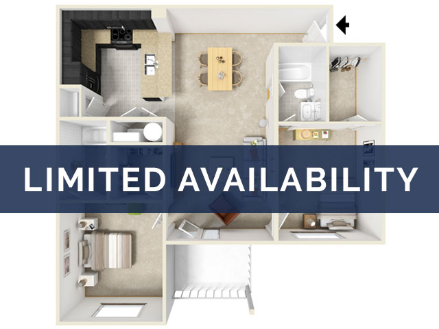 Limited Availability 2 bedroom 2 bathroom