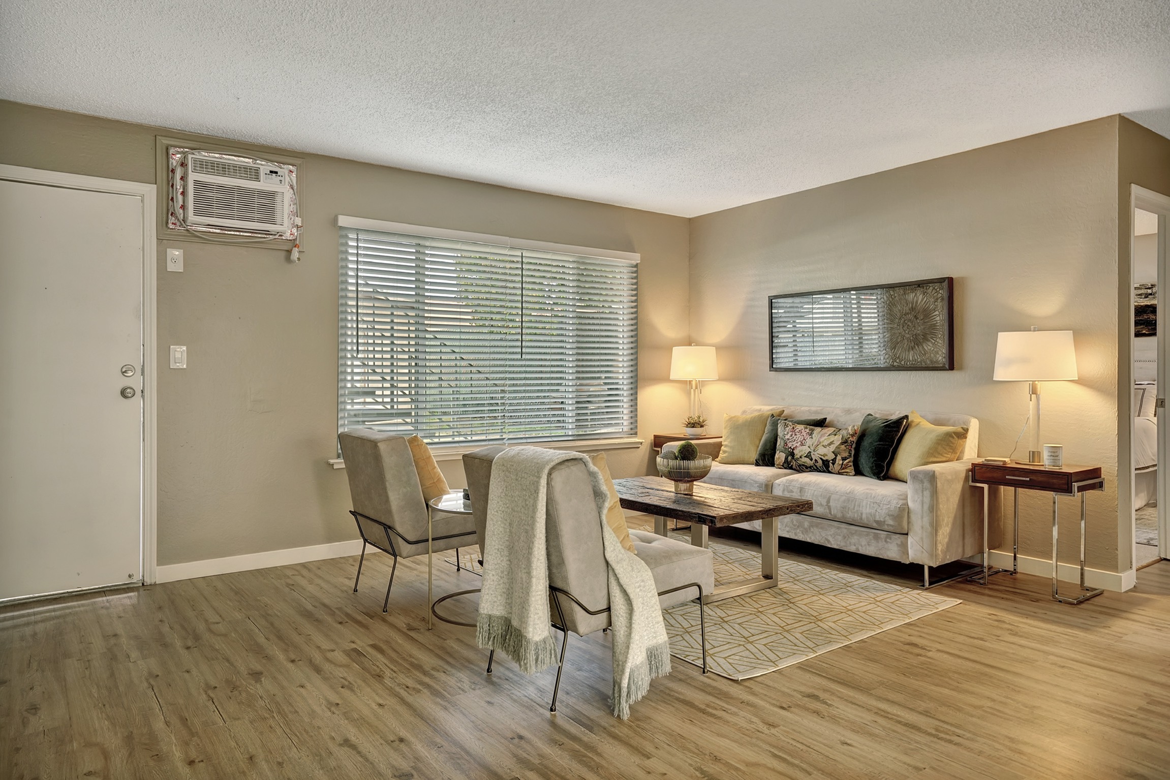 Entrance and Living Room