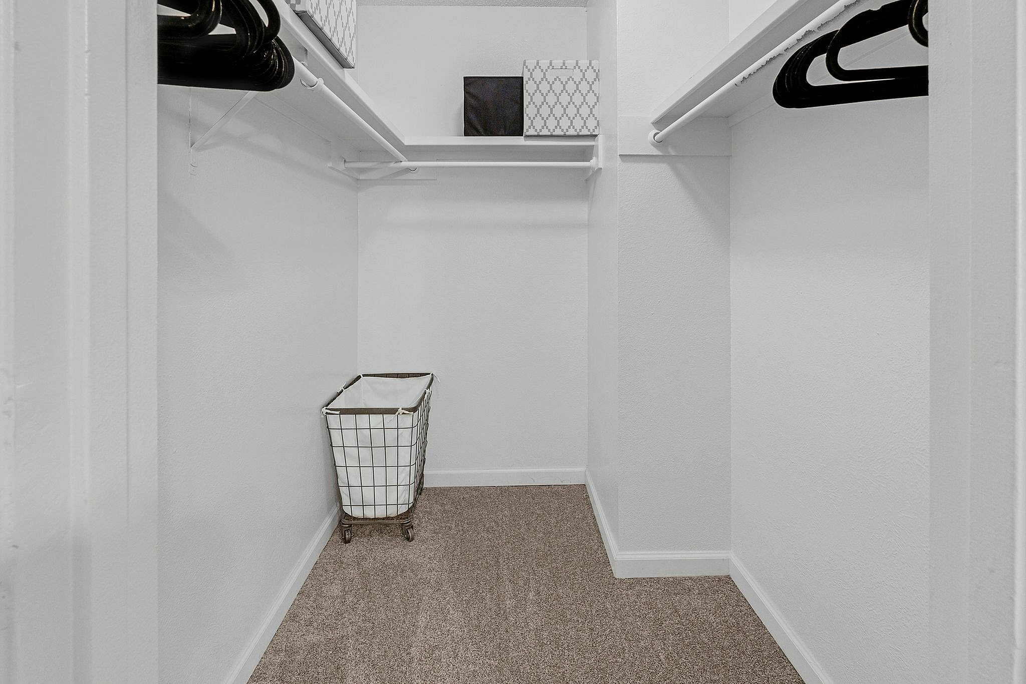 Spacious walk-in closet