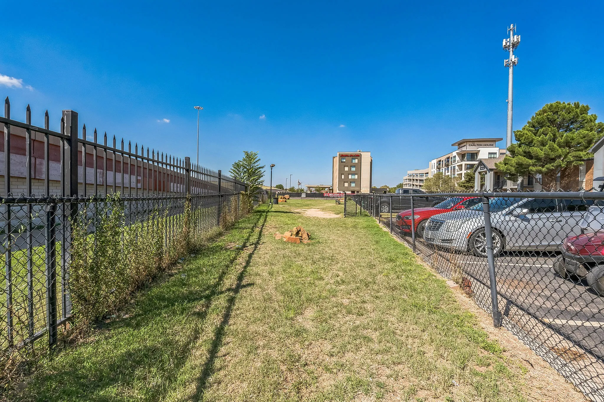 Fenced in dog park