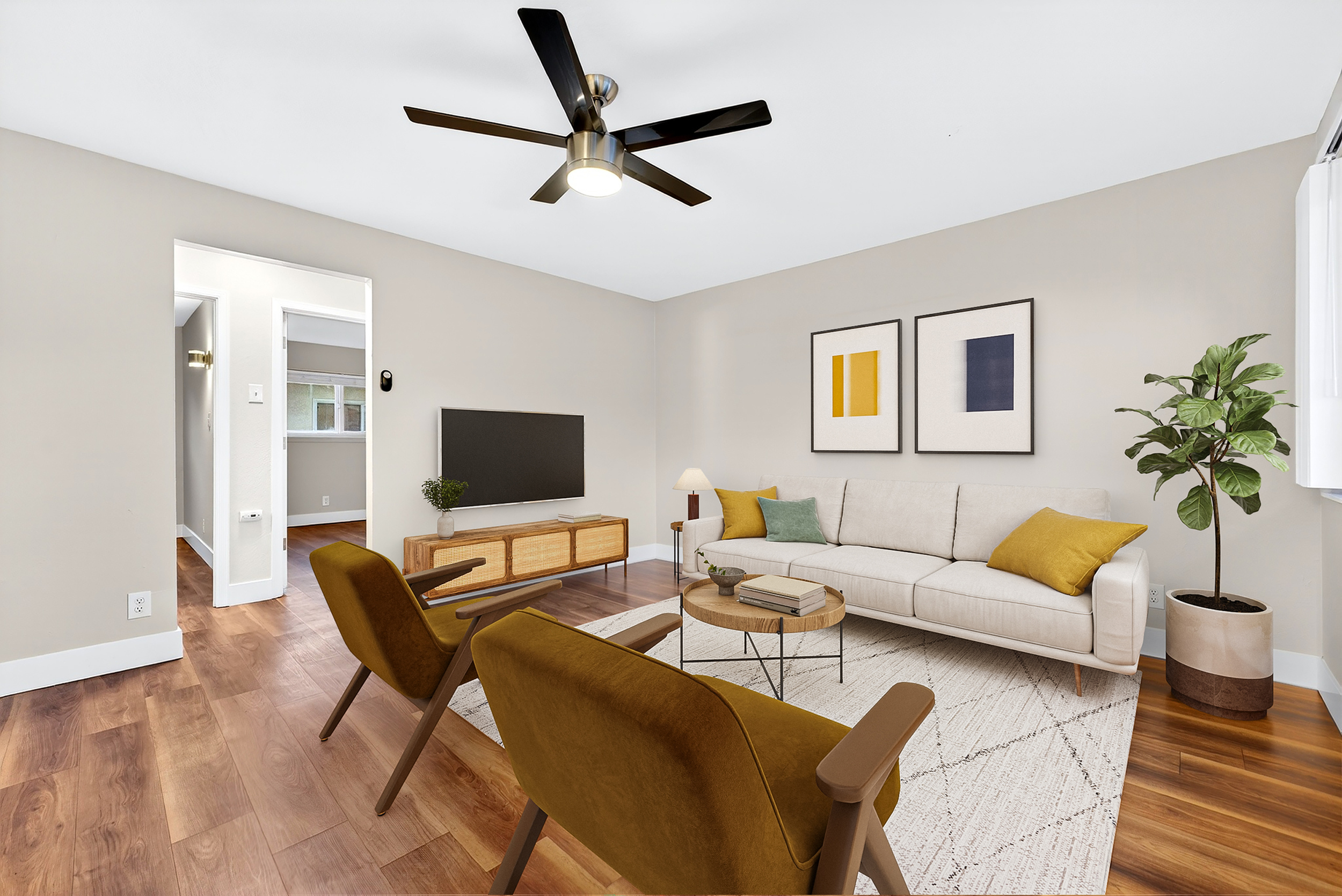 2 bedroom living room
