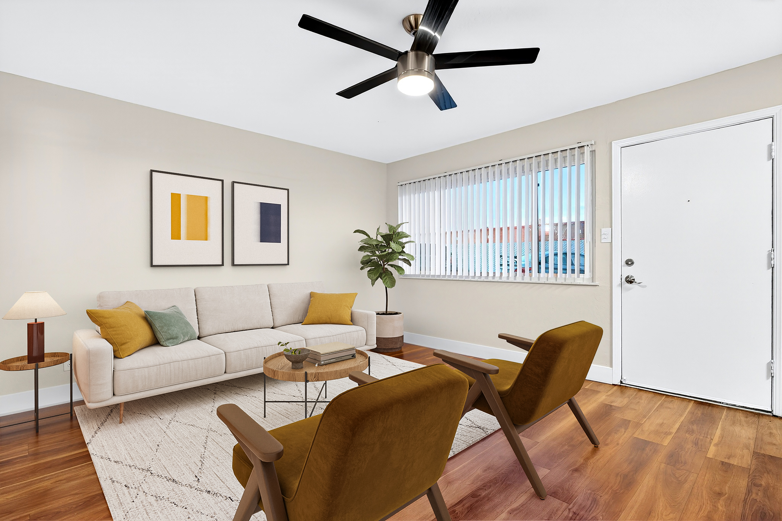 2 bedroom living room