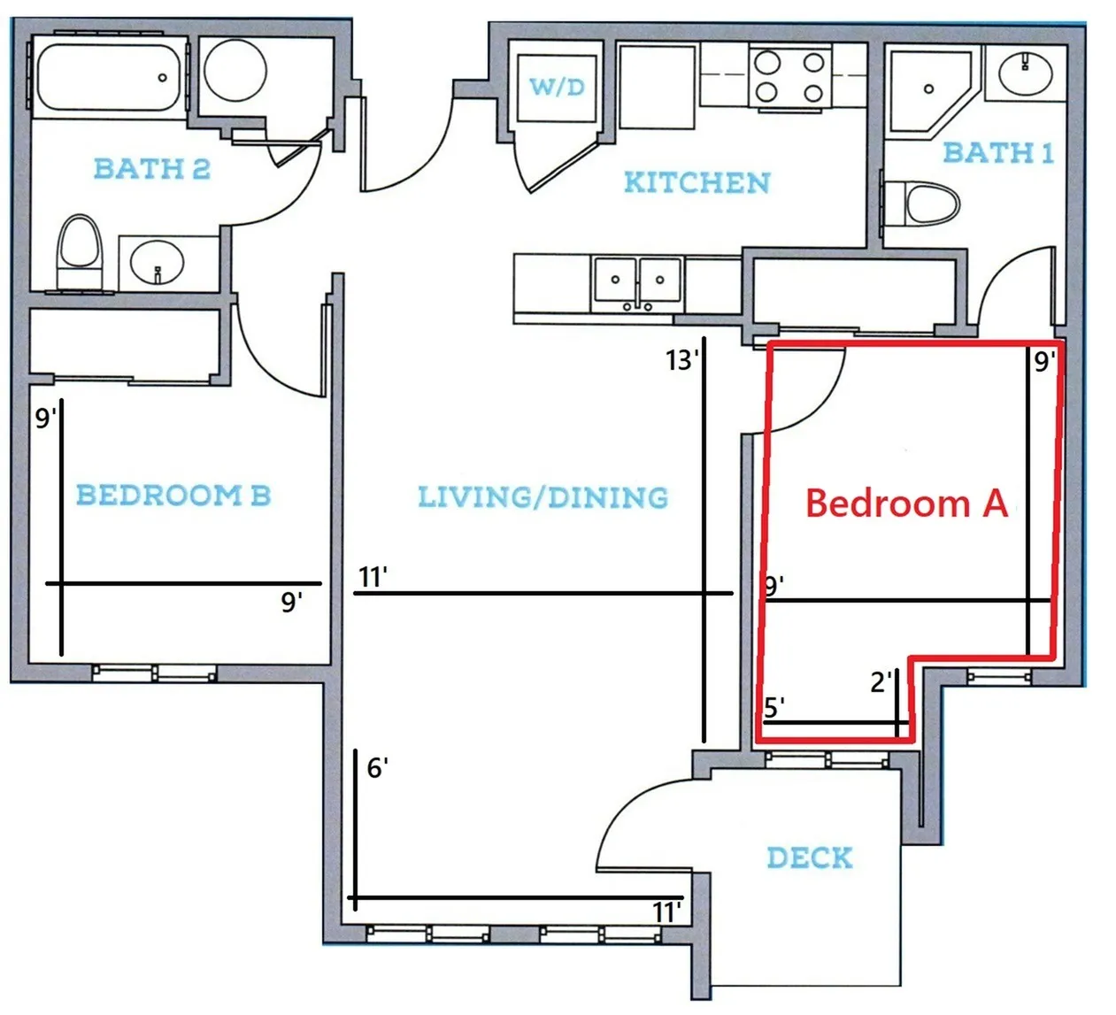A - Bedroom A