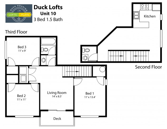 3BR 1.5BA