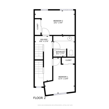 4 bedroom floor plan - Floor 2