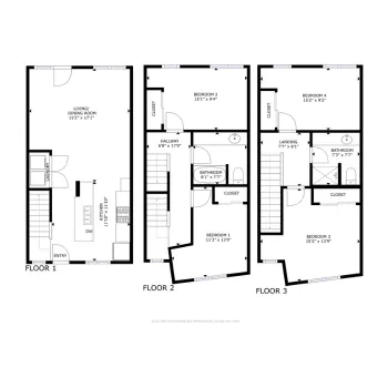4 bedroom floor plan