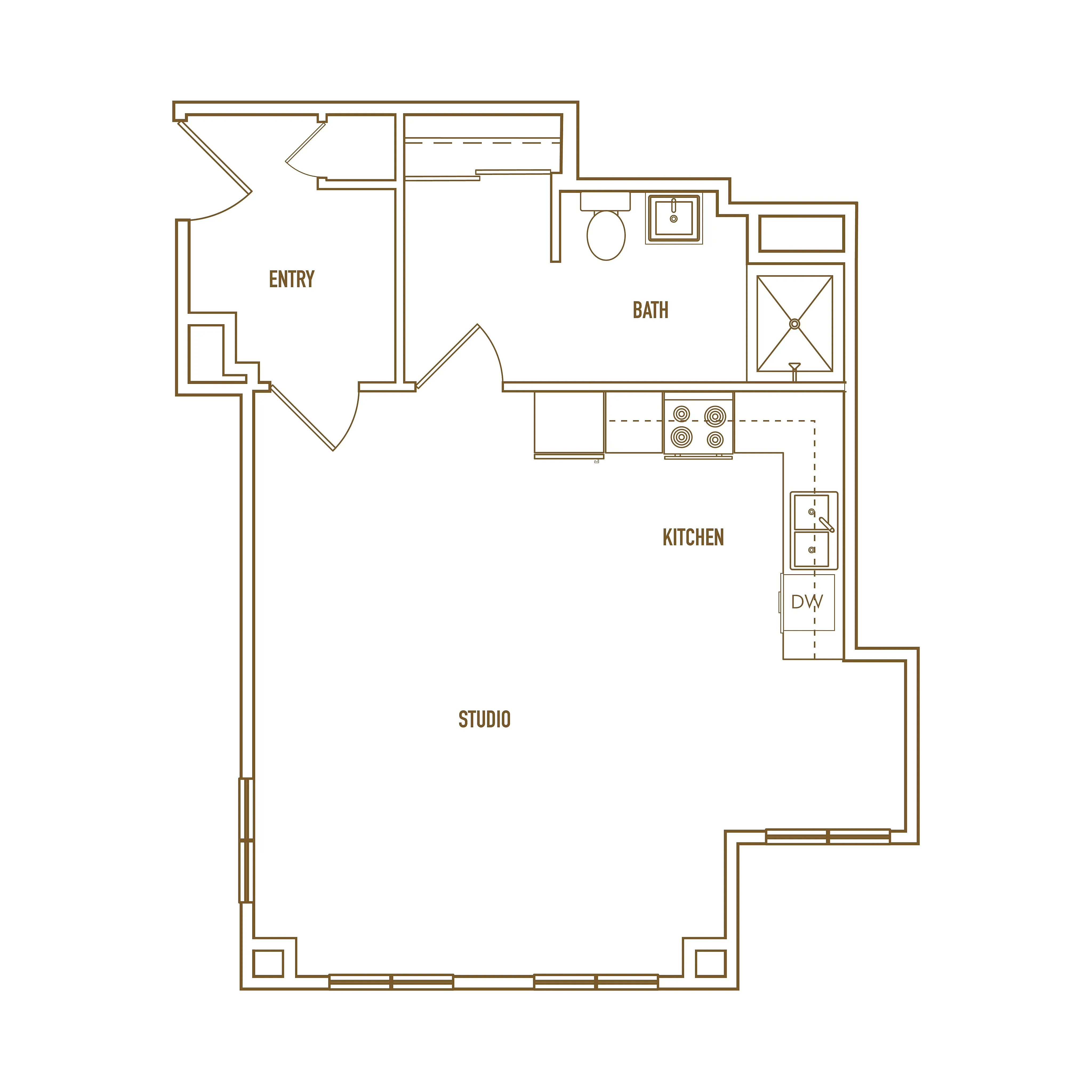 Studio floor plan