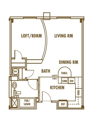 Studio floor plan