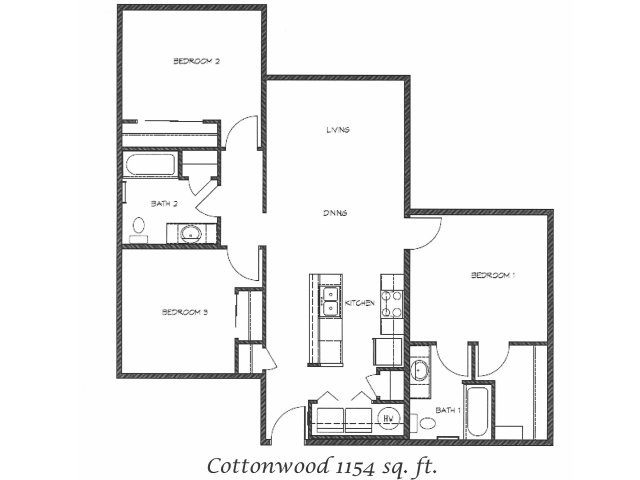 1 - 3 Bed Apartments - Check Availability | Anasazi Village Apartments