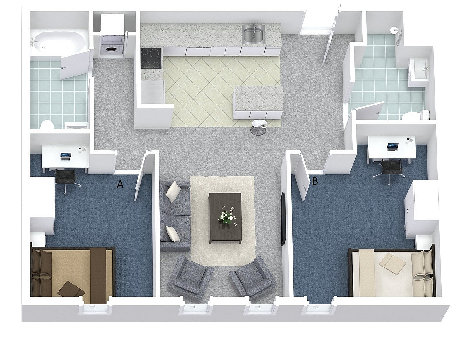 2x2 Layout A