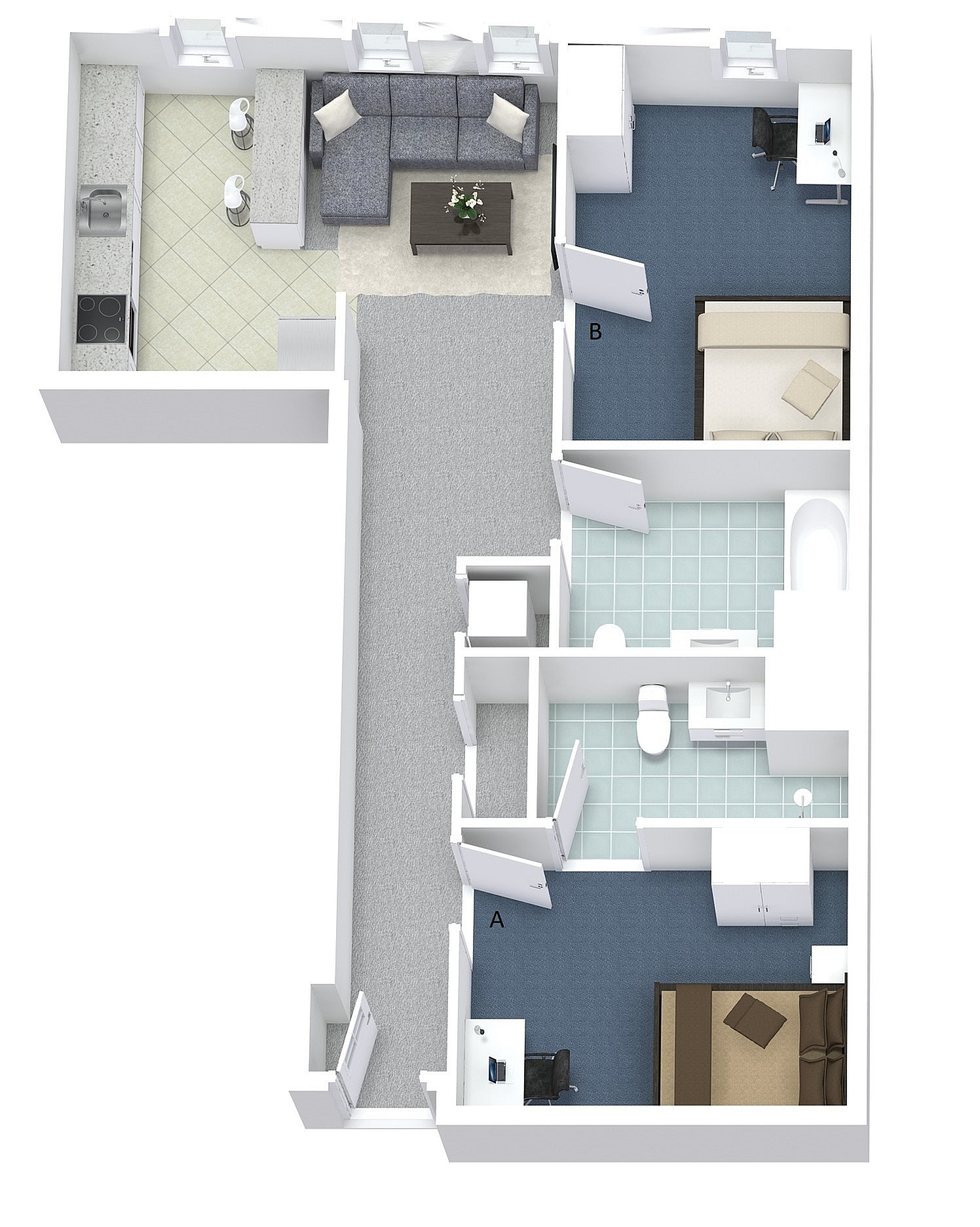 2x2 Layout H