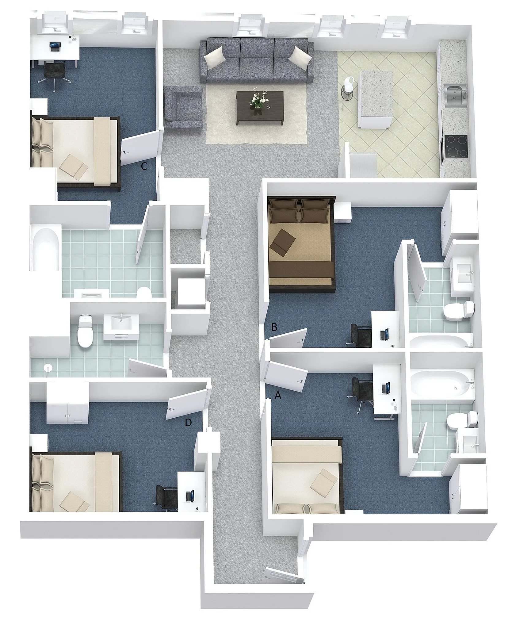 4x4 Layout A