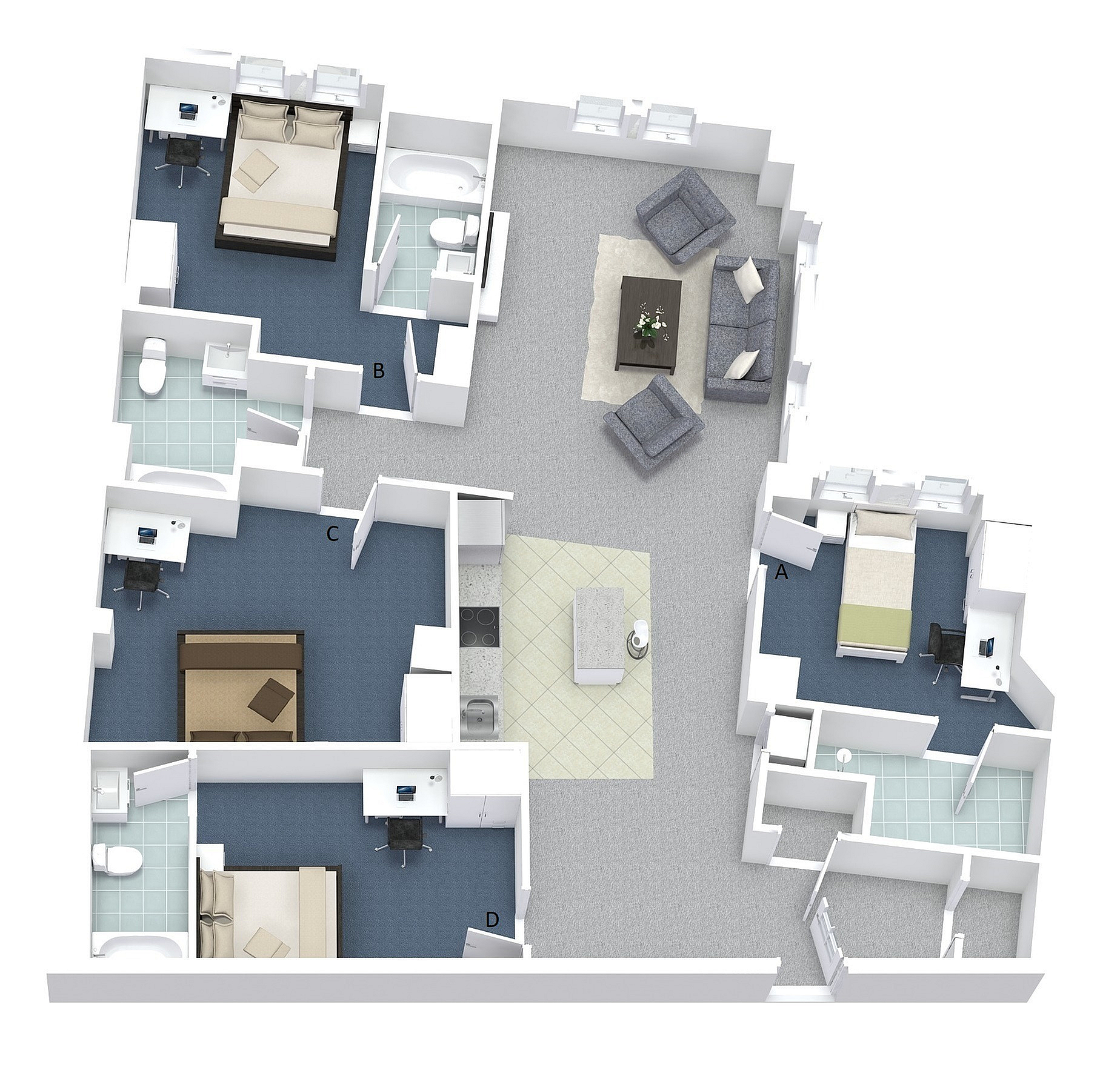 4x4 Layout C