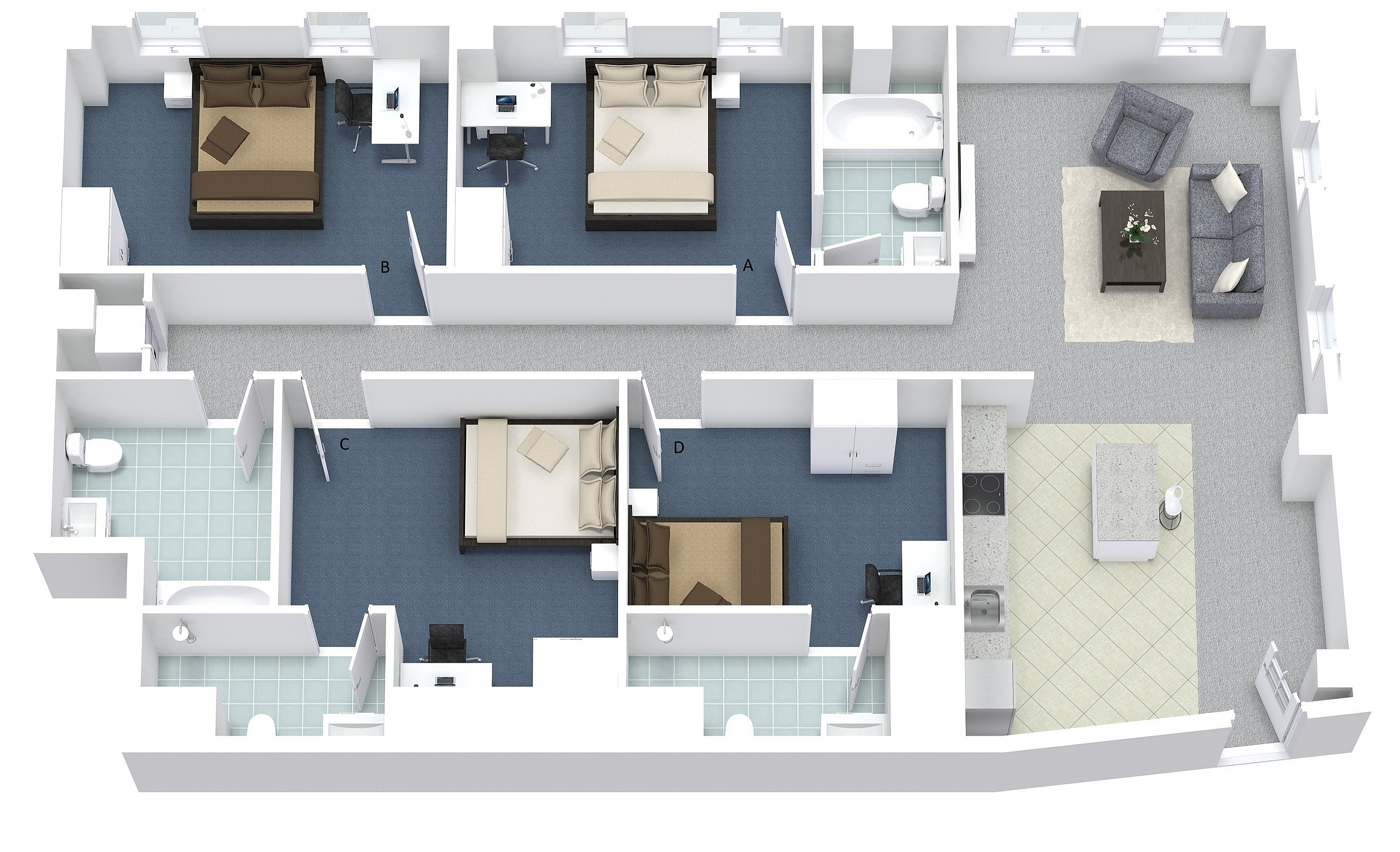 4x4 Layout D