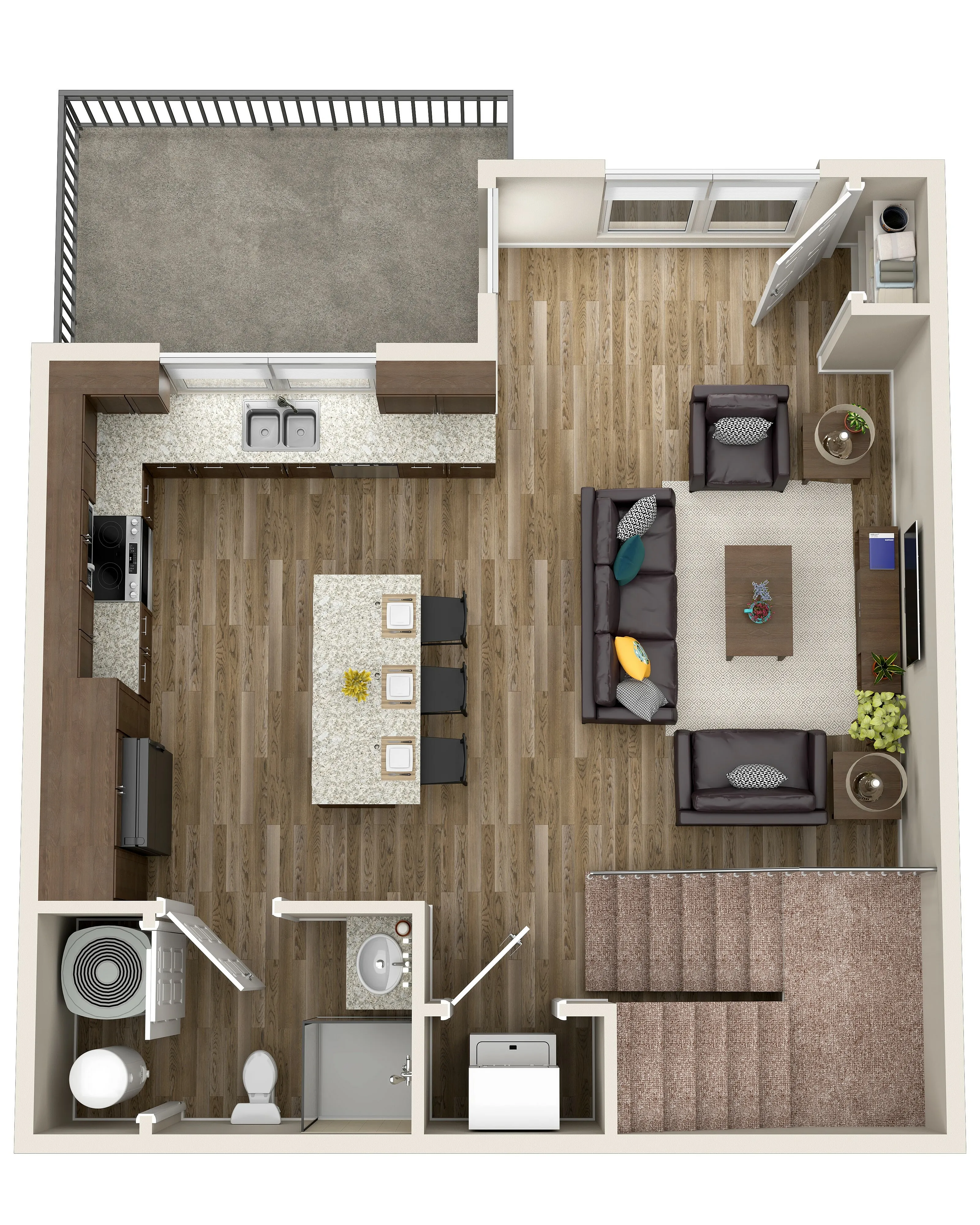 4BR/4.5BA - TH floor plan