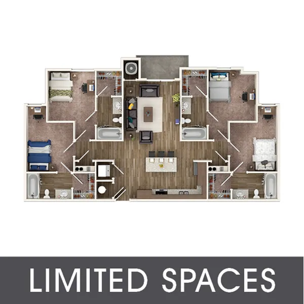 4BR/4BA floor plan