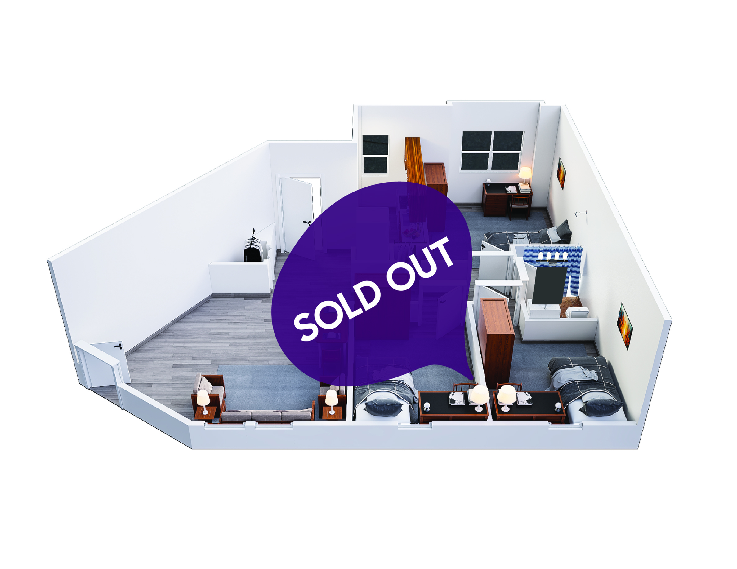 5, 4, 3, 2 and 1 Bedroom Apartments West 22