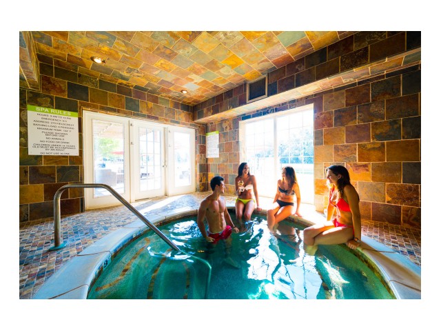 Image of 24-Hour Year-Round Hot Tub for Woodland Mews