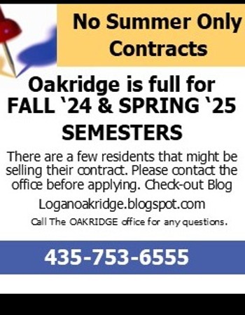 Oakridge is FULL for 2024/2025