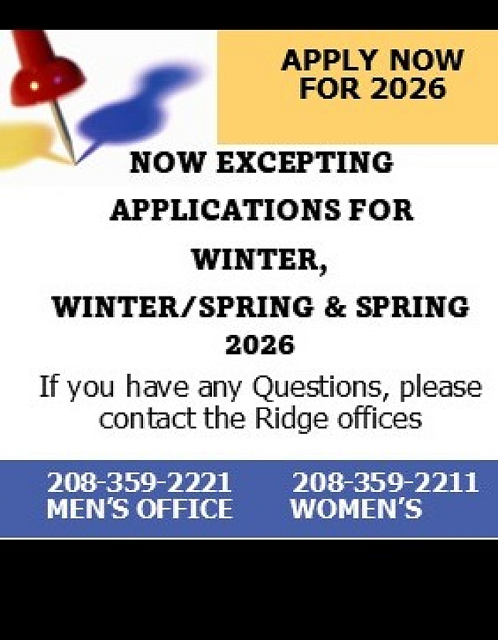APPLICATIONS OPEN WINTER & SPRING 2026