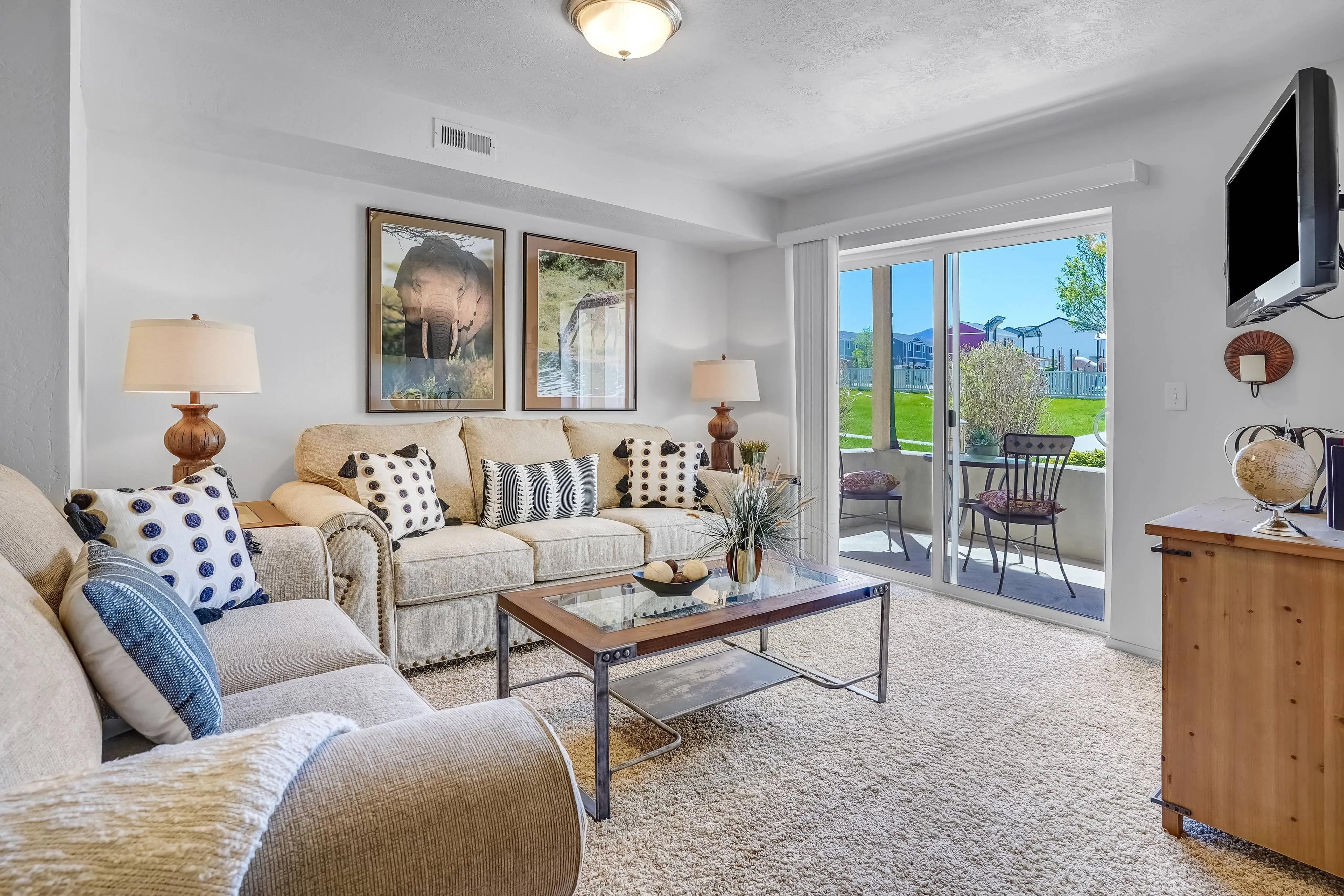 Model Living Room Furnished