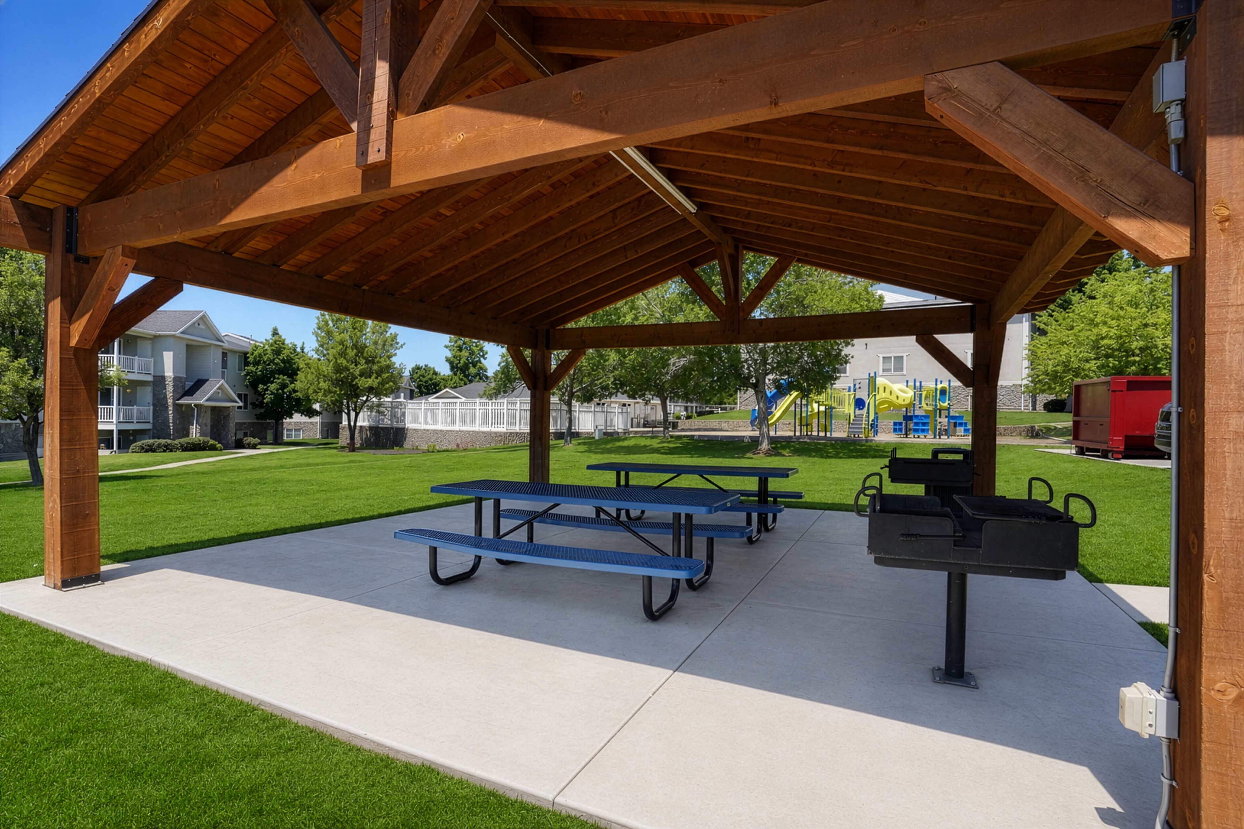 Covered Patio with Picnic Area