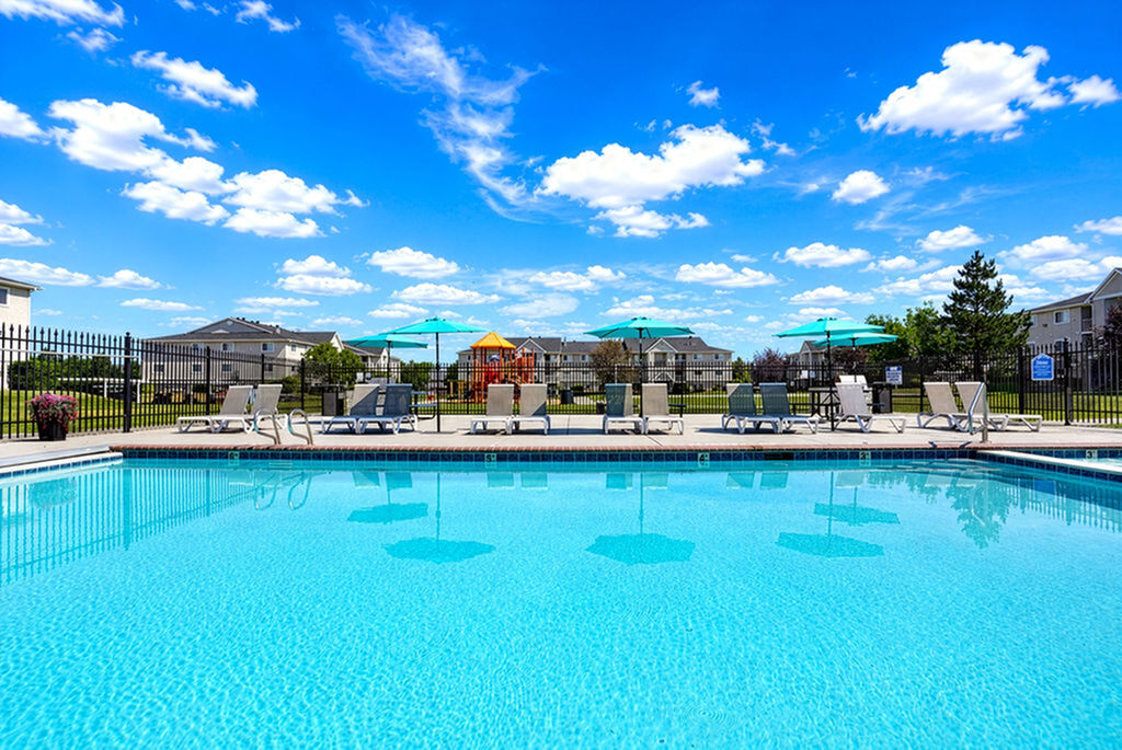 Outdoor Pool with Lounge Chairs