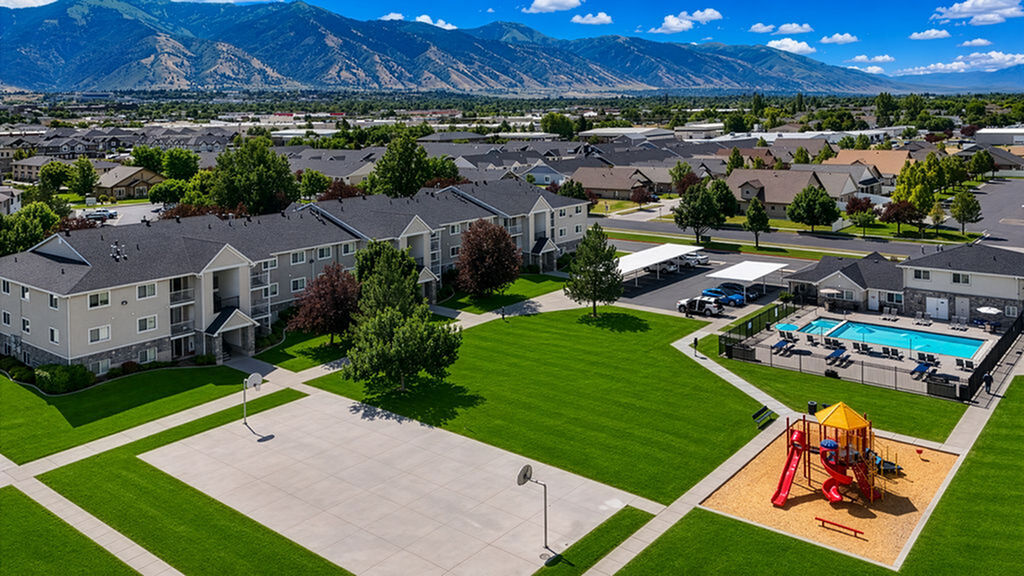 Apartment Complex with Playground