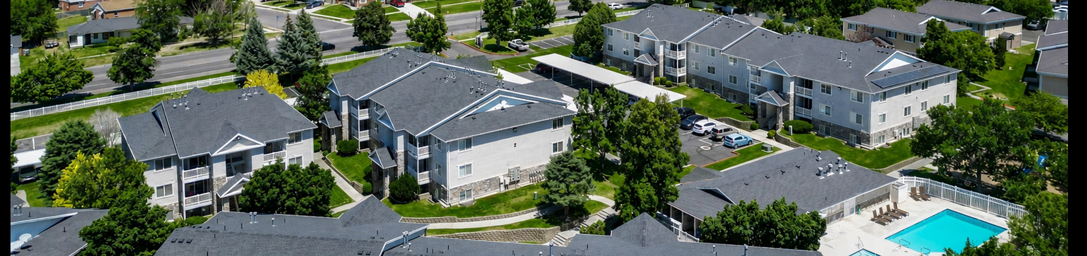 Aerial View of Apartment Complex