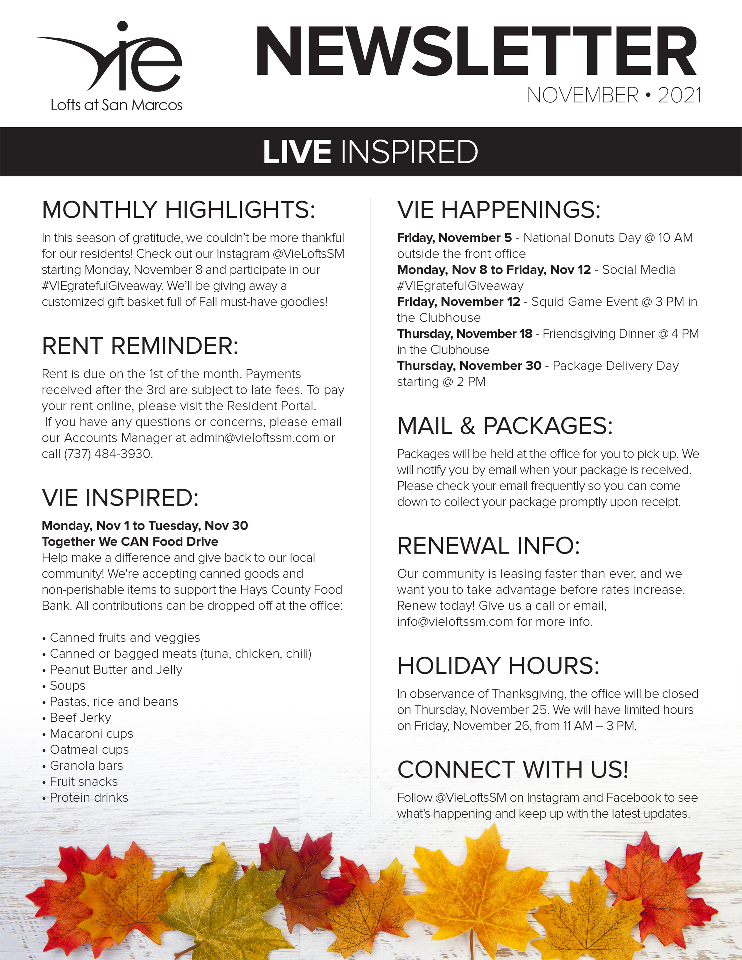 Monthly Updates & Upcoming Events (November)-image