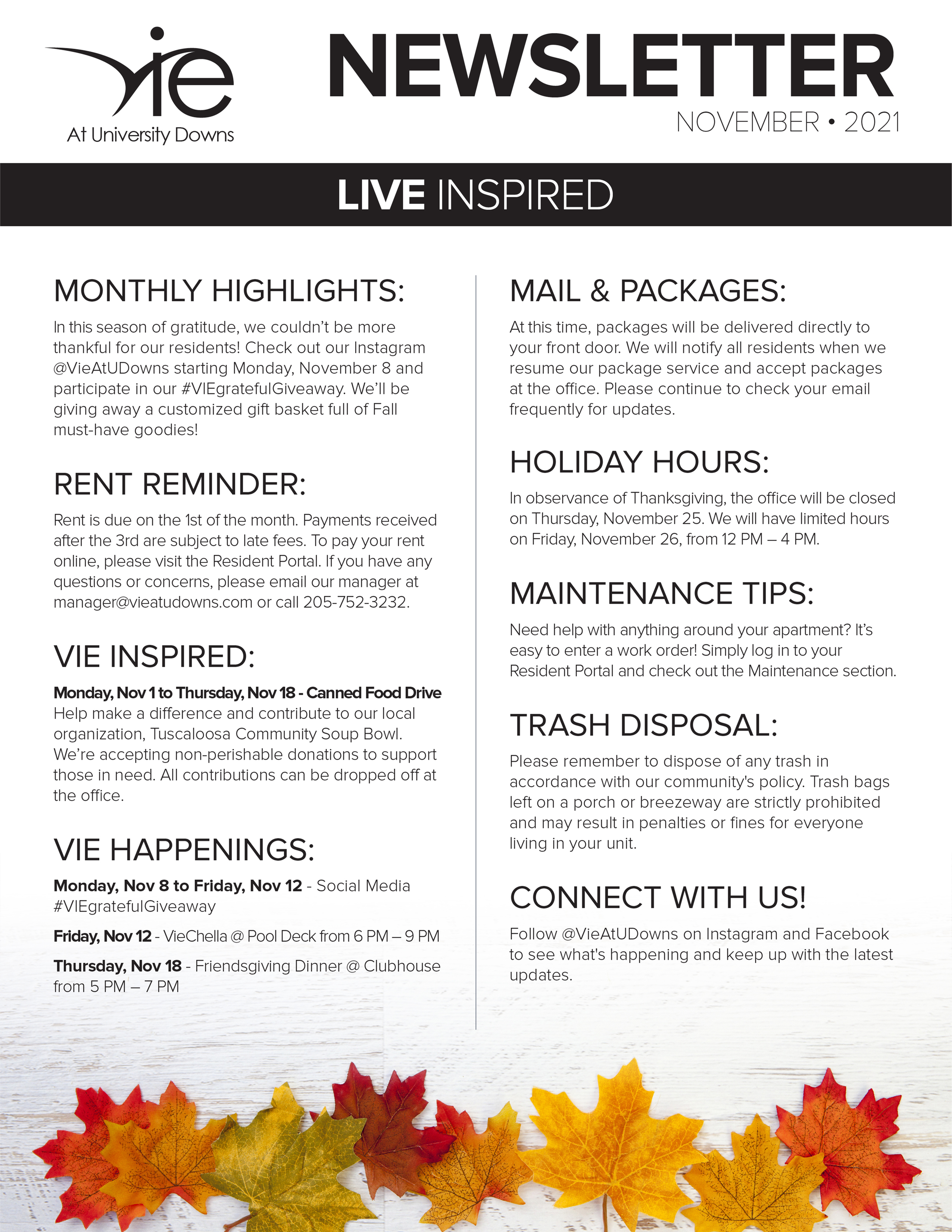 Monthly Updates & Upcoming Events (November)-image