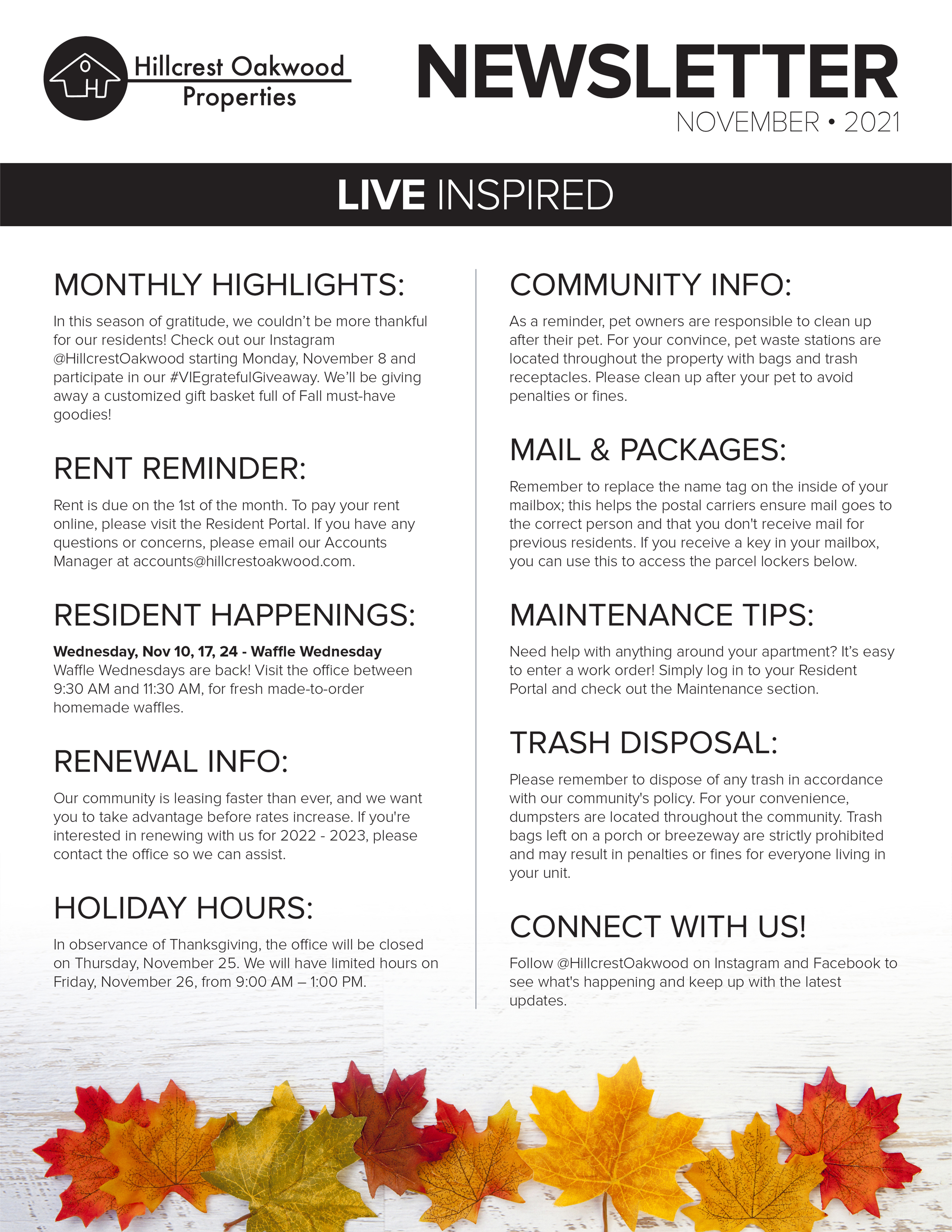 Monthly Updates & Upcoming Events (November)-image