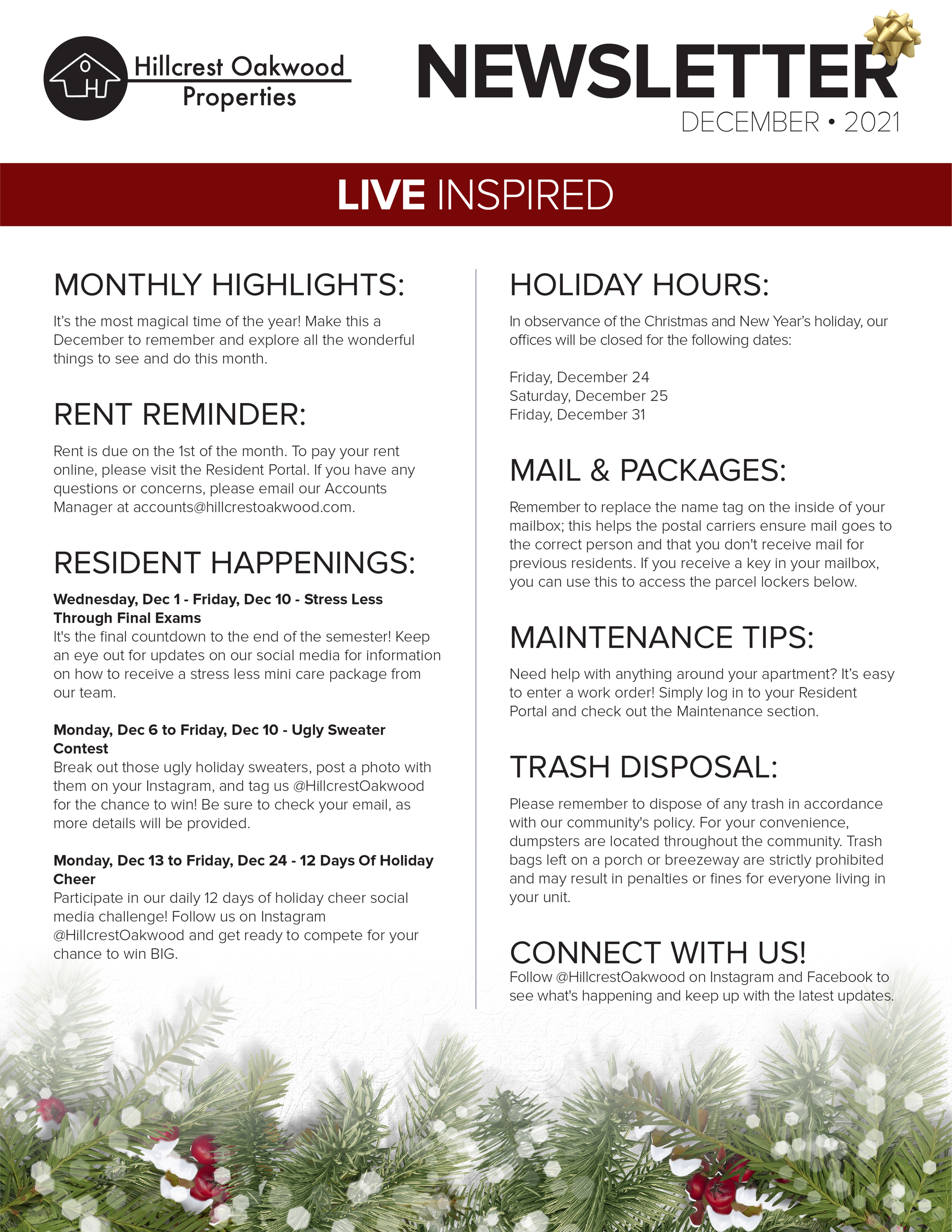 Monthly Updates & Upcoming Events (December)-image
