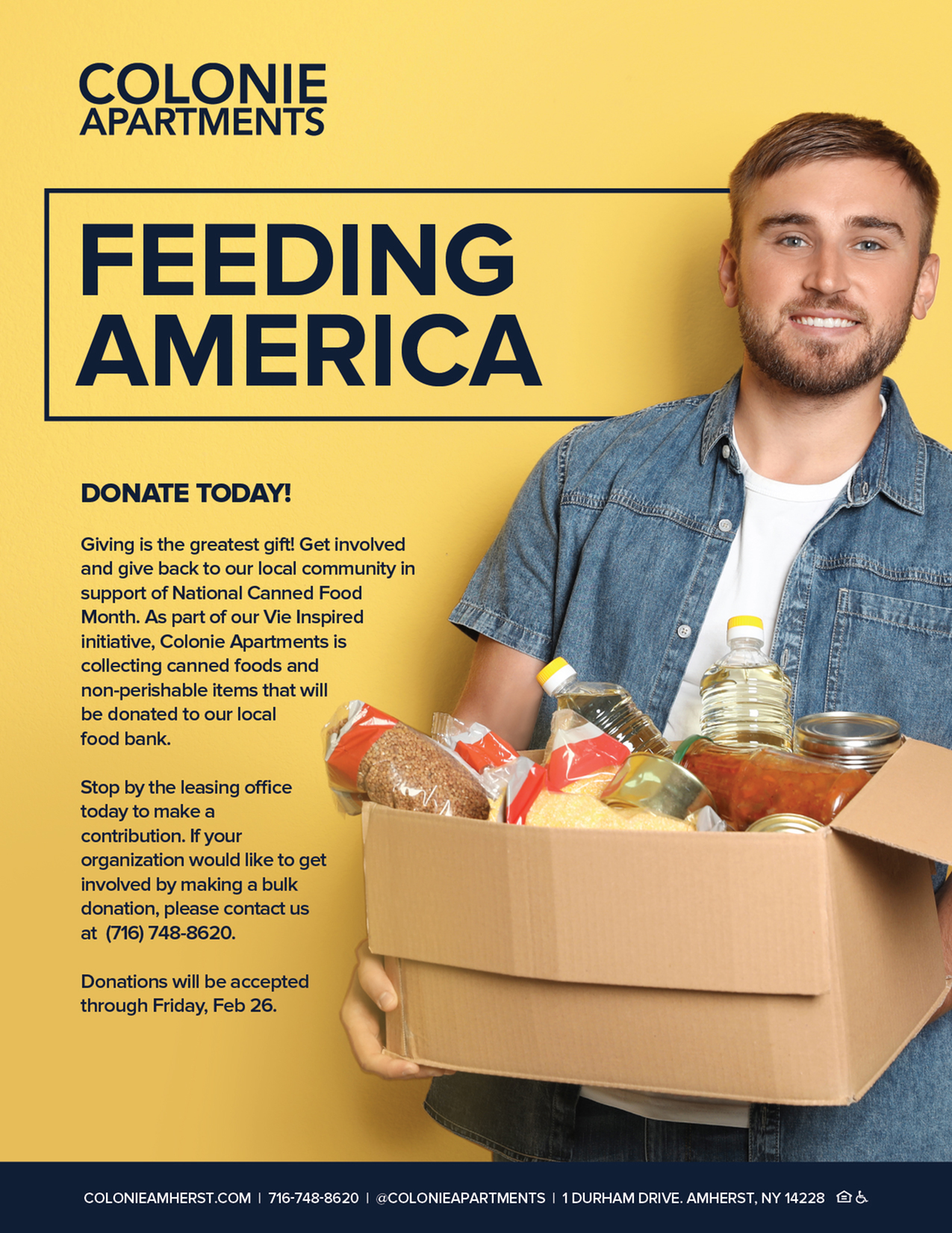 Donate Today! National Canned Food Month-image