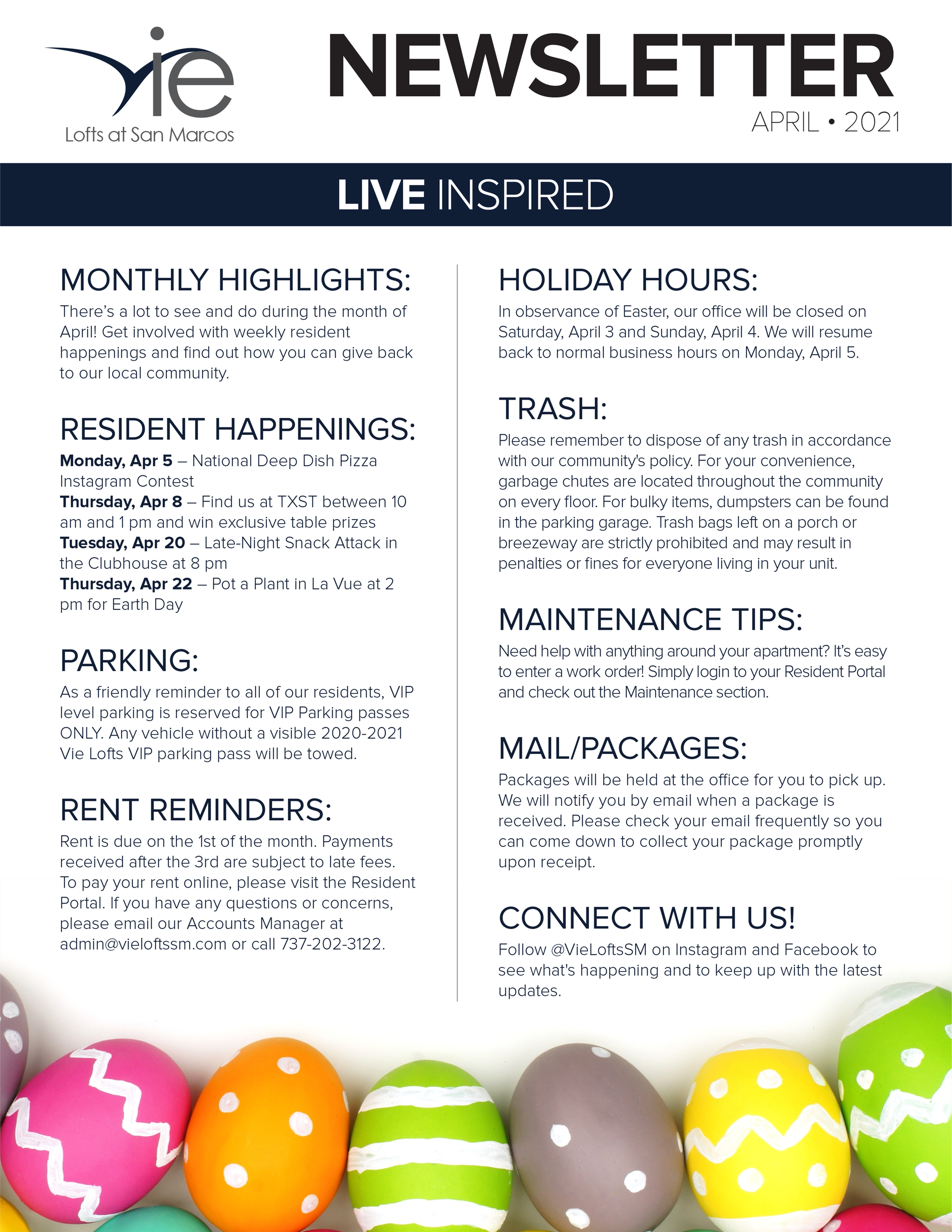 Monthly Updates & Upcoming Events (April)-image