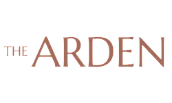 Elegant logo design for 'The Arden' in sophisticated copper lettering.