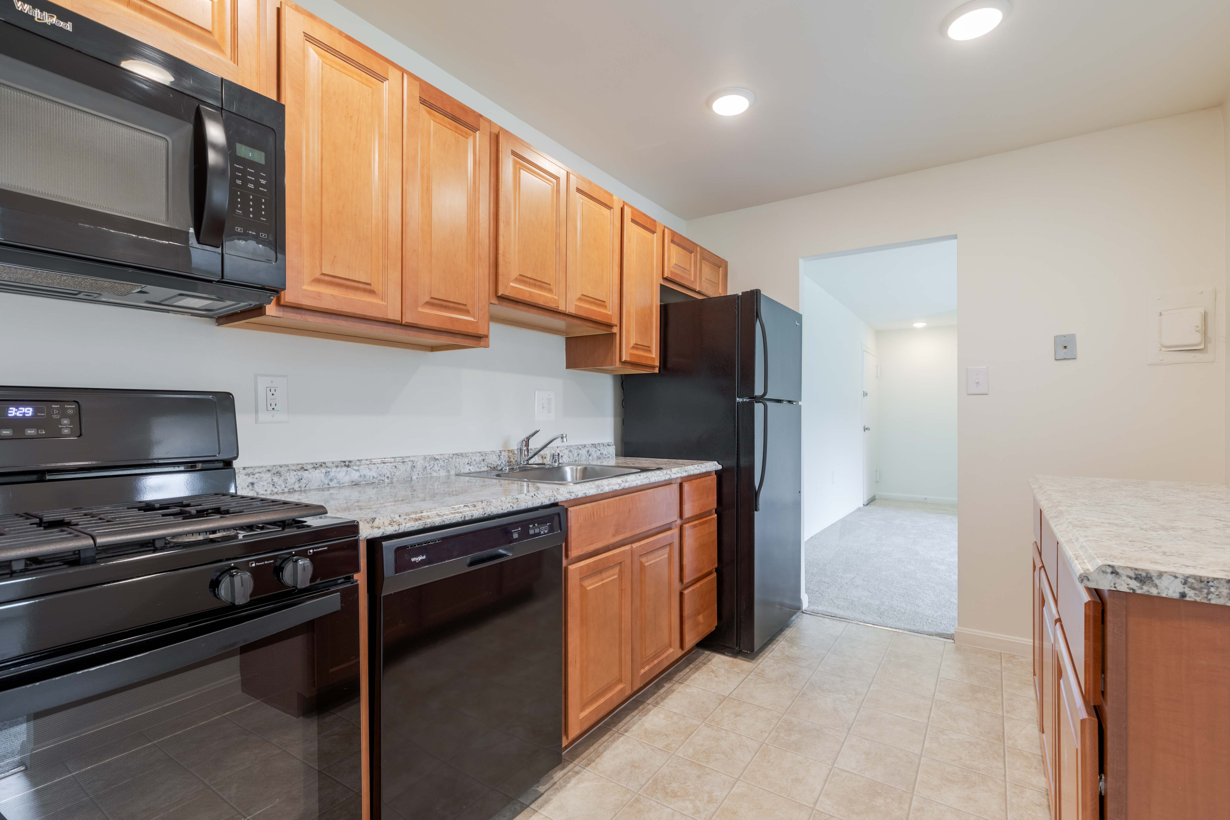 Warm Honey Cabinetry